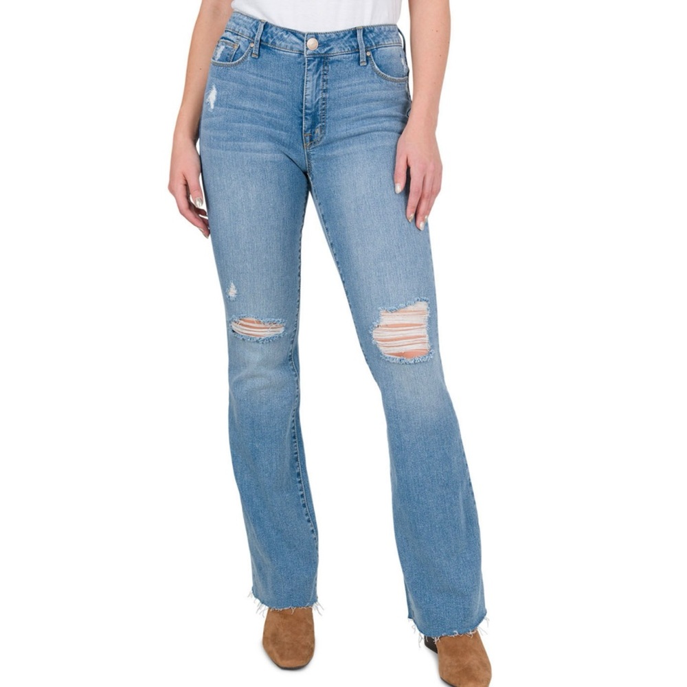 NWT Seven7 Ladies Slim Flare Jean Enchanted - Size 14